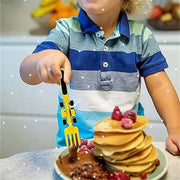 Excavator Fork Spoon Shovel Board Fun Tableware Safe Practical Bulldozer Dinosaur Food Supplement Tableware Set Kitchen Supplies