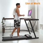 3 in 1 Walking Pad Treadmill, Under Desk Electric Treadmill for Home, Compact Portable Walking Jogging Running Machine with Shock Absorption | Non-Slip | LED Display | Low Noise