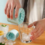Compact Round Silicone Ice Mould – 8 × 6 × 7.5 cm