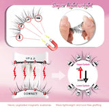 Handmade 3D Magnetic Eyelashes Set Reusable Natural Long Fake Eyelash Makeup Kit with Tweezers Tool