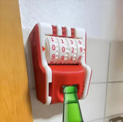 Wall-Mounted Bottle Opener with Cap Counter