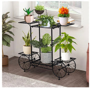 6-Tier Parisian-Style Metal Plant Stand – Black