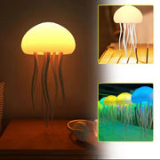 Swimming Sound-activated Jellyfish Lamp Spirit Touch Feet Full Color Gradient Color Can Be Hung Or Stand Ambient Light