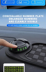 2-in-1 Anti-Slip Dashboard Mat with Rotating Phone Mount