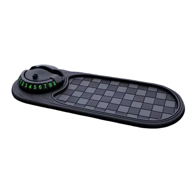2-in-1 Anti-Slip Dashboard Mat with Rotating Phone Mount