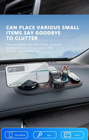 2-in-1 Anti-Slip Dashboard Mat with Rotating Phone Mount