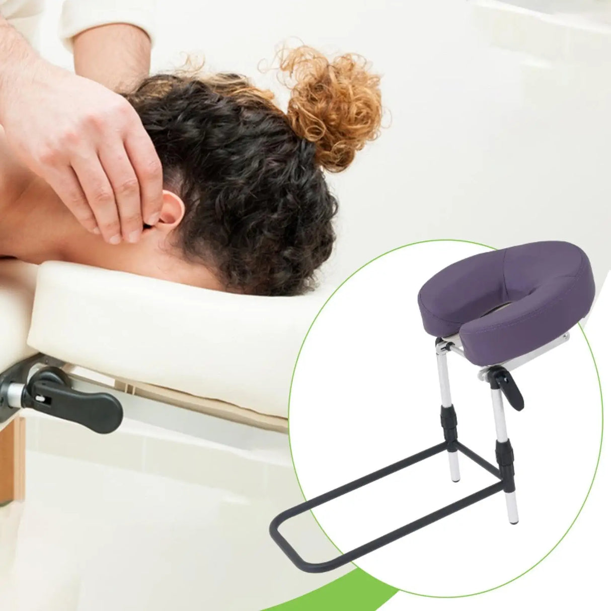 Massage Head Rest Kit Face Down Pillow for Mattress Equipment Multifunction Head Cradle Support Adjust for Massage Bed Salon SPA