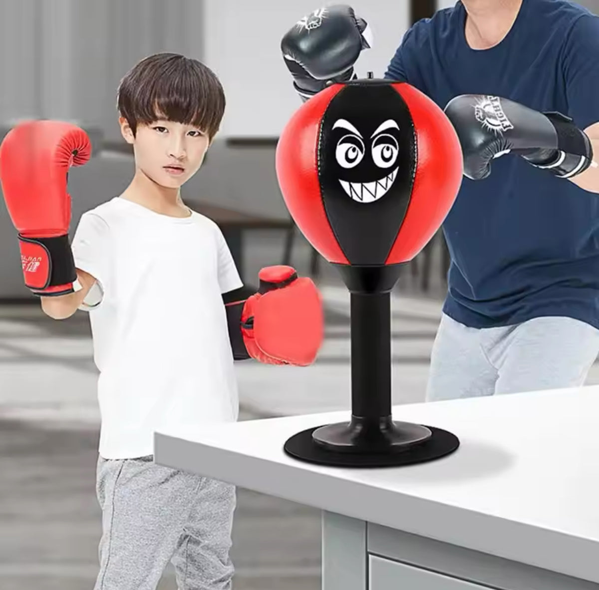 Desktop Suction-Base Rebound Punching Ball – 2 Colours