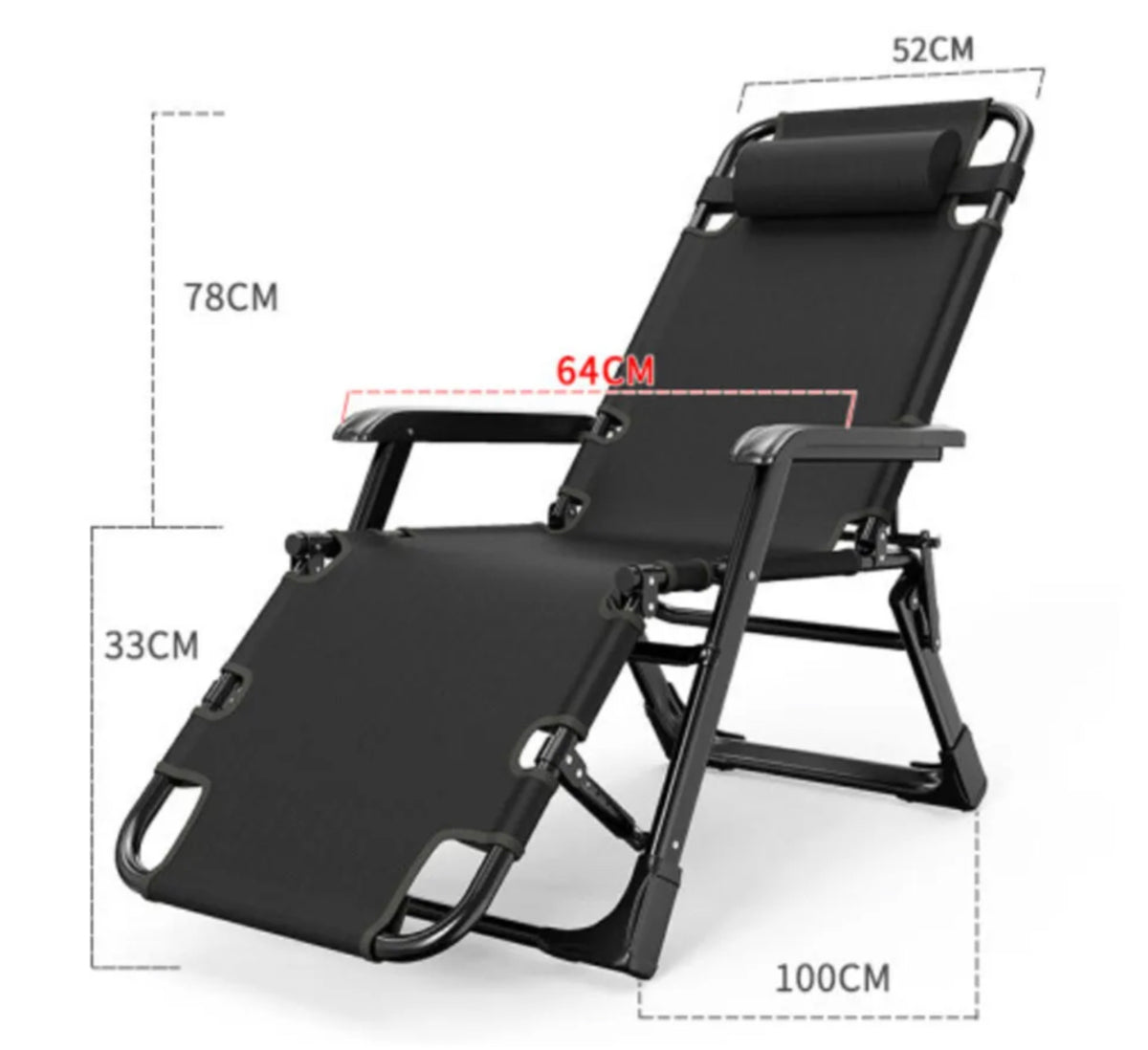 3-in-1 Folding Outdoor Lounger – Up to 150 kg