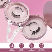 2-Pair Magnetic False Eyelash Set with Applicator