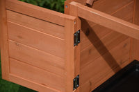 PawHub Small Wooden Chicken Hutch Guinea Pig Cage Rabbit Hutch with Tray 915mm – image 5