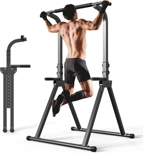 Foldable Pull Up Bar Free Standing Power Tower