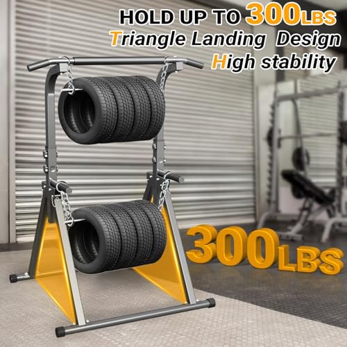 Foldable Power Tower with Pull-Up & Dip Station – 136 kg Capacity