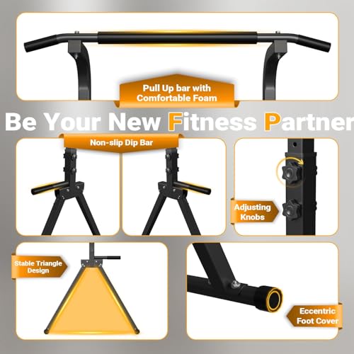 Foldable Power Tower with Pull-Up & Dip Station – 136 kg Capacity