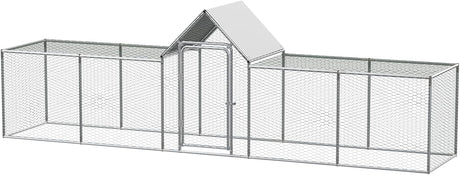 5 x 1 x 1.5 m walk-in metal chicken coop image 1