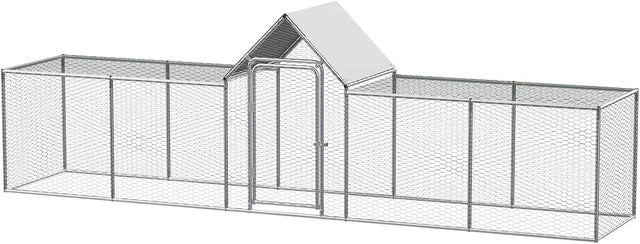 5 x 1 x 1.5 m walk-in metal chicken coop image 1