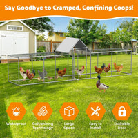 5 x 1 x 1.5 m walk-in metal chicken coop image 3