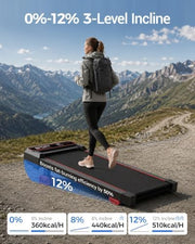 12% Incline Walking Pad Treadmill – 2.75/3.0 HP