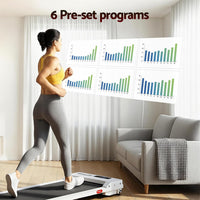 Everfit 3 in 1 walking pad treadmill white - image 5