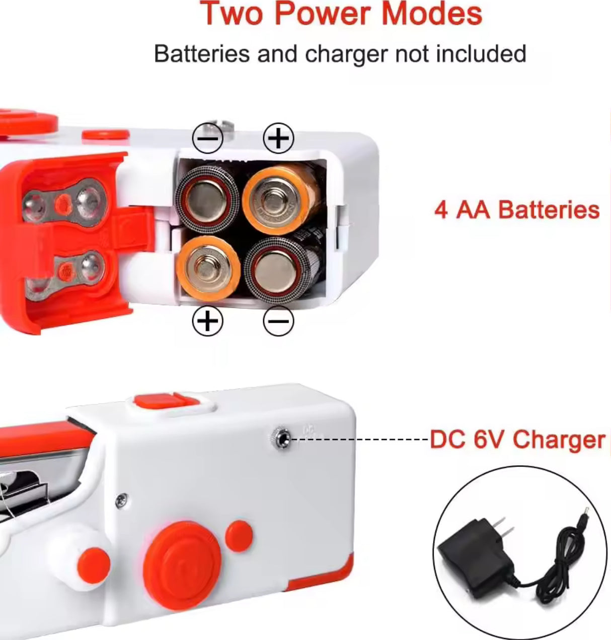 Portable Mini Electric Sewing Machine Handheld Sewing Machine with Bobbin for Needlework Handwork Home Travel