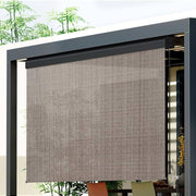 3 × 2.5 m Manual Outdoor Roller Blind – Brown
