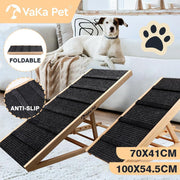 Foldable Wooden Pet Ramp – 70 cm Long, 30.5/41 cm Heights