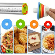 Adjustable Stainless-Steel Rolling Pin & Baking-Mat Set