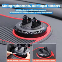 Anti-Slip Car Dashboard Organiser with Rotating Phone Holder