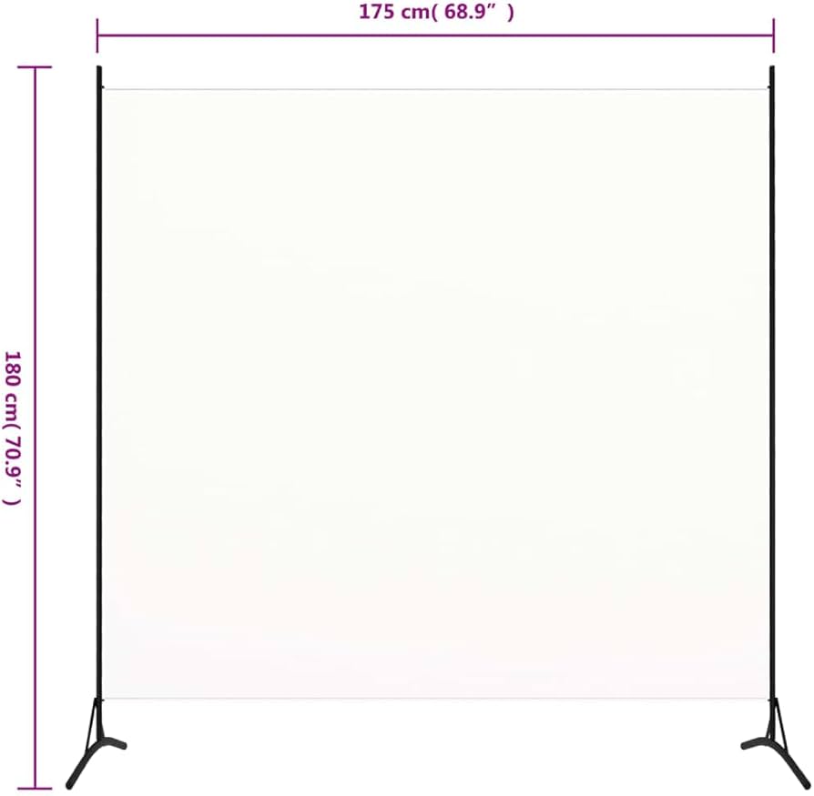 Single-Panel Fabric Room Divider – 175 × 180cm, 4 Colours