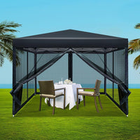 3 x 3 m Pop-Up Gazebo with Mesh Walls – 3 Colours
