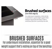 770 × 450 mm Nano-Black Double-Bowl Stainless-Steel Sink