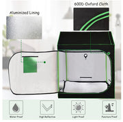 600D Oxford Reflective Grow Tent with Observation Window