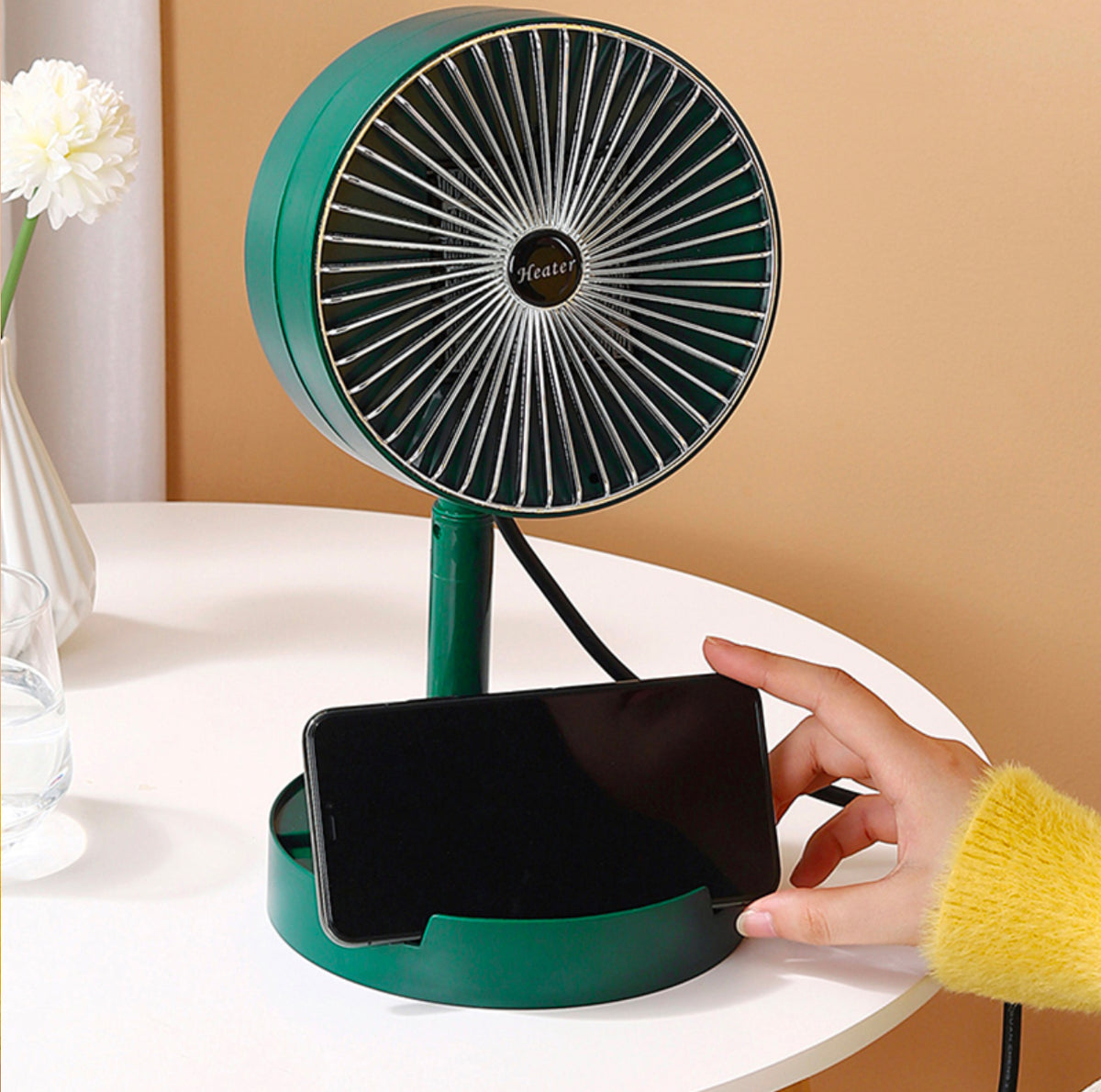 Portable Electric Heater Fan 1000W PTC Fast Heating Ceramic Home Office Travel