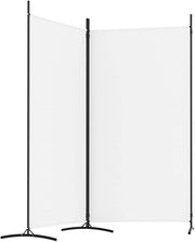 175 × 180 cm 2-Panel Folding Fabric Room Divider – 3 Colours