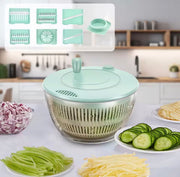 6-in-1 Salad Spinner, Vegetable Washer & Slicer Set