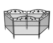 5-Panel Expandable Metal Garden Fence & Pet Barrier