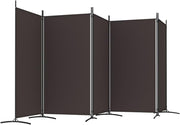 5-Panel Fabric Room Divider with Iron Frame – 4 Colours