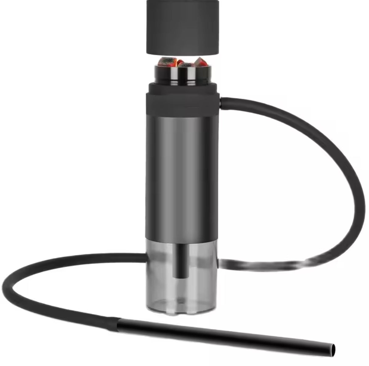 Portable Car Smoker Hookah Set with Ceramic Tobacco Bowl Cigarette Holder Luxury Shisha Smoking Accessories