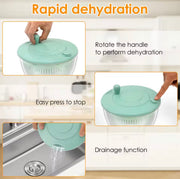6-in-1 Salad Spinner, Vegetable Washer & Slicer Set
