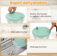 6-in-1 Salad Spinner, Vegetable Washer & Slicer Set