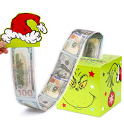 Christmas Pull-Out Cash Gift Box with 100 Sleeves