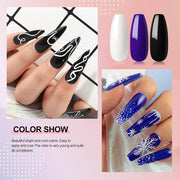 Gel Polish Gel Nail Polish Kit with Nail Lamp 10 Pcs Nail Gel Polishes Soak off Gel Base Coat Top Coat Pink Nude Purple Gel Polish Set Basic Tools and Decoration for Manicure Nail DIY Design