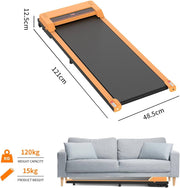 3 in 1 Walking Pad Treadmill, Under Desk Electric Treadmill for Home, Compact Portable Walking Jogging Running Machine with Shock Absorption | Non-Slip | LED Display | Low Noise