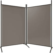 175 × 180 cm 2-Panel Folding Fabric Room Divider – 3 Colours