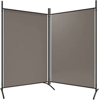 175 × 180 cm 2-Panel Folding Fabric Room Divider – 3 Colours
