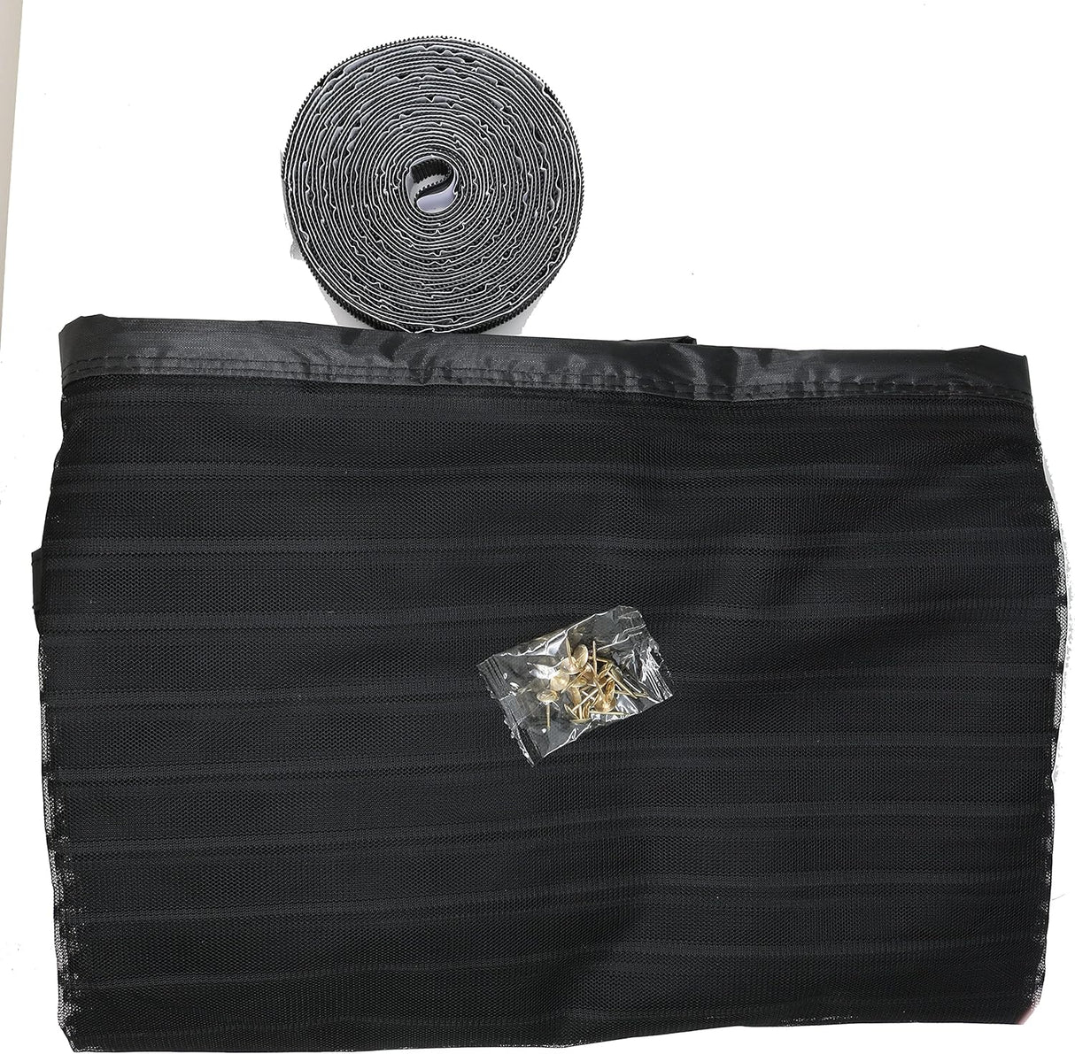 36pcs Strong Magnets Magnetic Door Screen Fly Screen Door Mosquito Nets for Room Door Size 35.43''X82.7''(90x210cm) Full Frame Loop and Hook