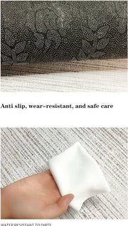 Modern Abstract Washable Short-Pile Area Rug