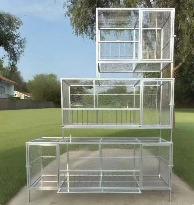 Portable Foldable Large Chicken Coop Runs Poultry Cage for Yard, Outdoor, Indoor