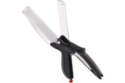 Trendy Clever Crazy Cutter 2-in-1 Knife Cutting Board Scissors Tool Food Chopper