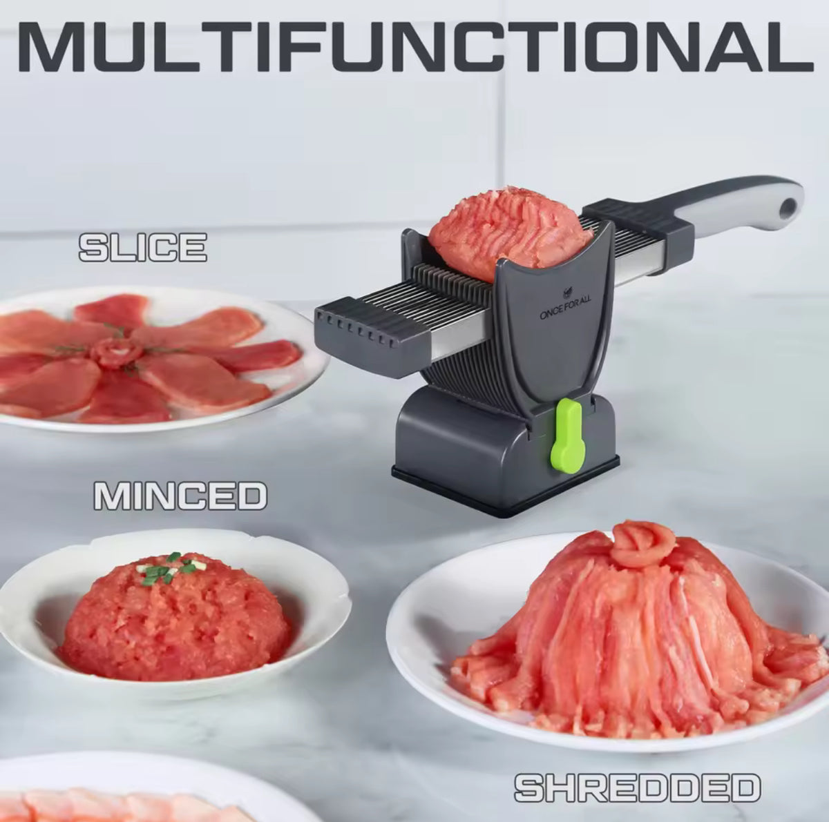 Mini Manual Stainless-Steel Fresh-Meat Cutter